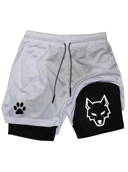 2-in-1 Sports Gym Shorts – 6 Colours | M–3XL | Polyester