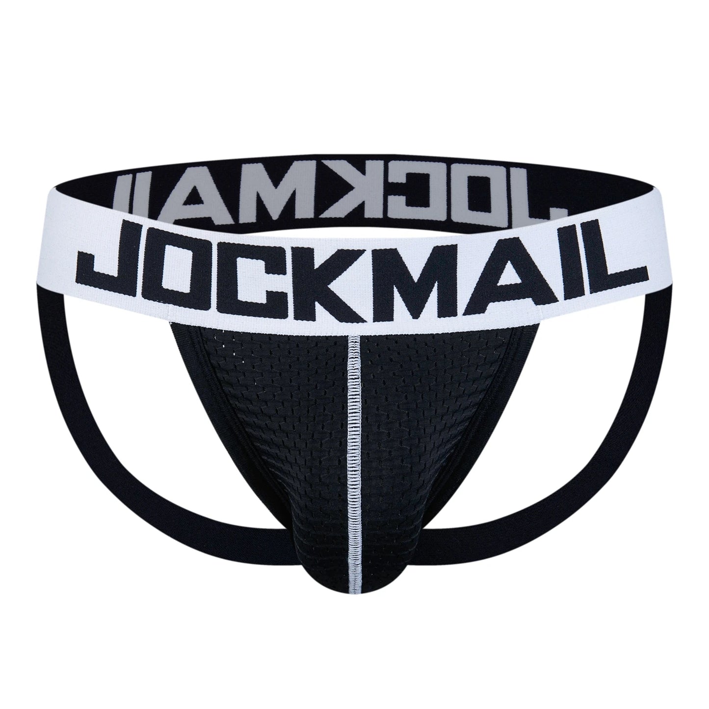 Mesh Jockstrap – Black & White | M–2XL | Nylon & Mesh