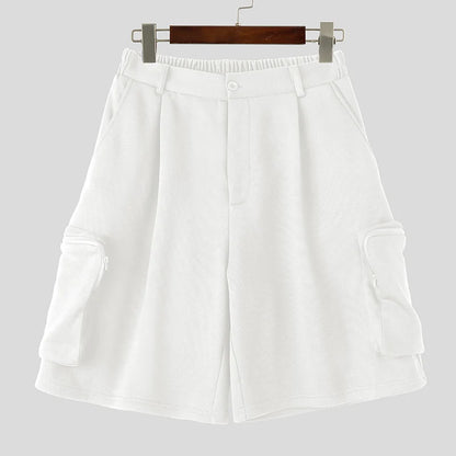 Men's Wide Leg Shorts – Loose Button Fly Casual Summer Streetwear | S–5XL