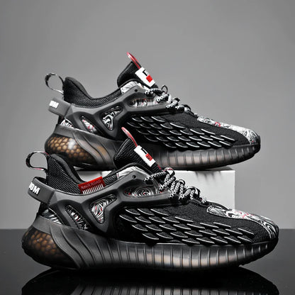 Classic Low-Top Sneakers  | Black & Red | EU 39–48