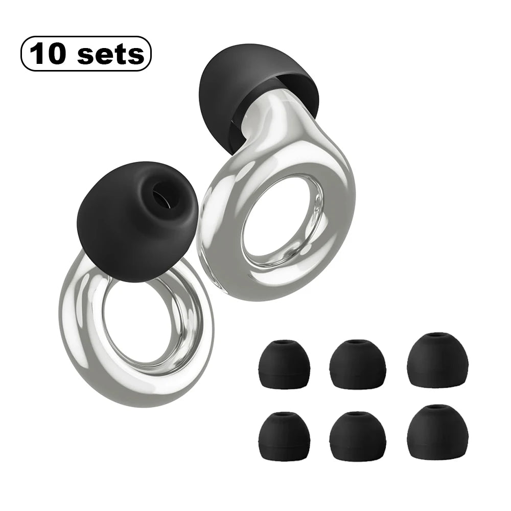 High-Fidelity Ear Plugs – 5 Colours | Reusable | 8 Ear Tips
