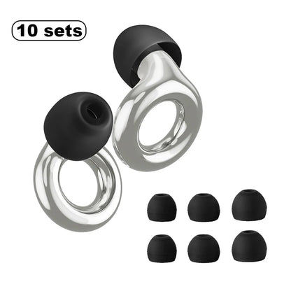 High-Fidelity Ear Plugs – 5 Colours | Reusable | 8 Ear Tips