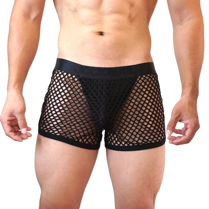 Mesh Low-Waist Boxer Jockstrap – 4 Colours | M–XL | Nylon & Elastane