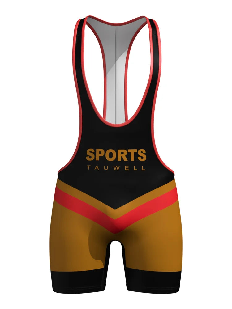 Wrestling Suit – Black, Blue & Cyan | M–2XL | Polyester & Lycra