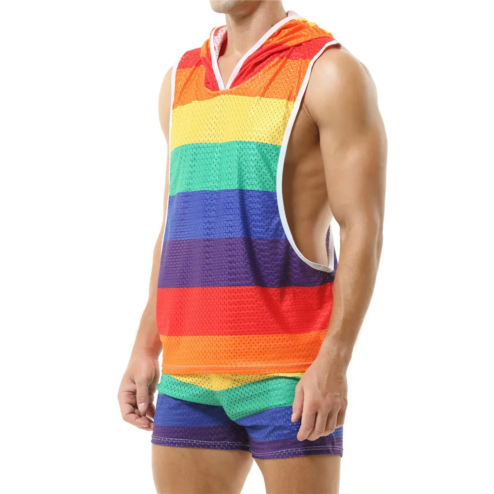 Brave Person Mesh Short & Hoodie Proud Boy – Pride Set | S–XL