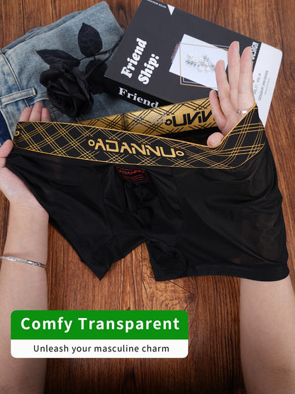 Ultra-Thin Transparent Short – 3 Colours | M–2XL | Nylon & Lycra