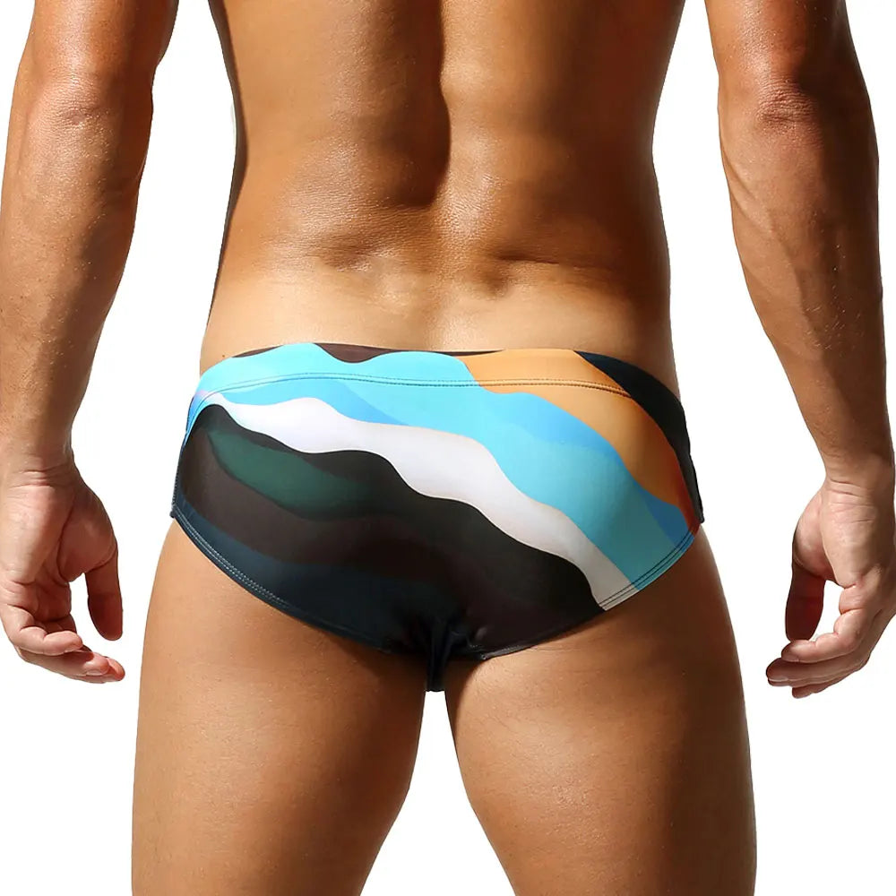 Camouflage Swim Brief – 4 Colours | M–2XL | Polyester & Spandex