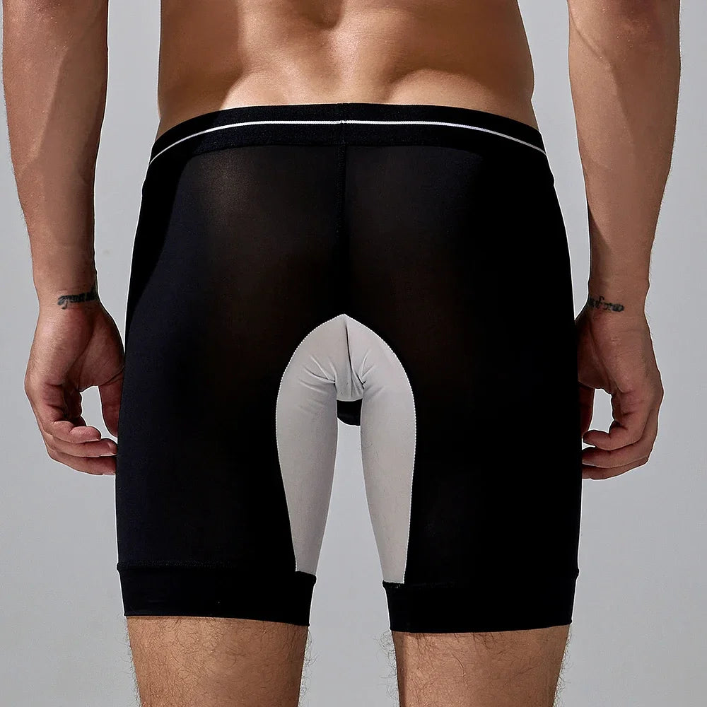 Long Boxer Brief – 4 Colours | M–2XL | Polyester & Lycra