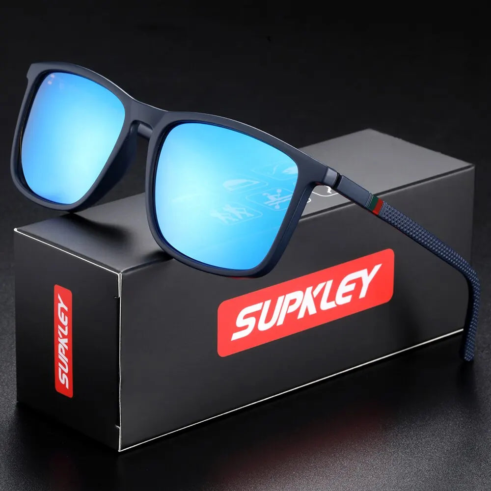 Polarised Square Sports Sunglasses – 13 Colours | One Size | Plastic & TAC