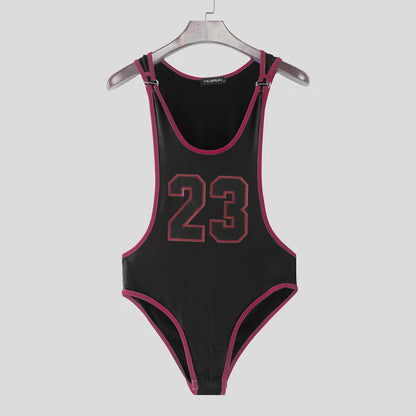 Patchwork Bodysuit – Sleeveless Stretch Bodysuit | S–3XL