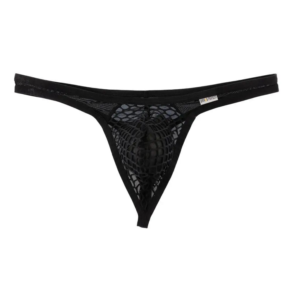 Men's Mesh Transparent Thong – Sexy G-String T-Back Underwear | S–XL