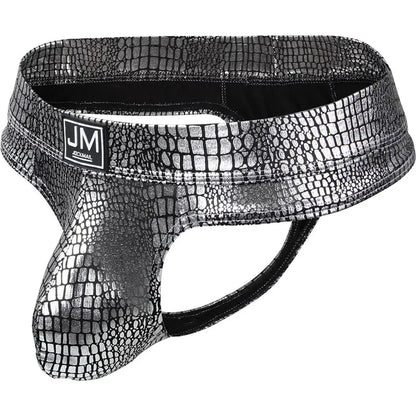 PU Leather U-Pouch Brief – 5 Colours | M–XL | Polyamide & Elastane