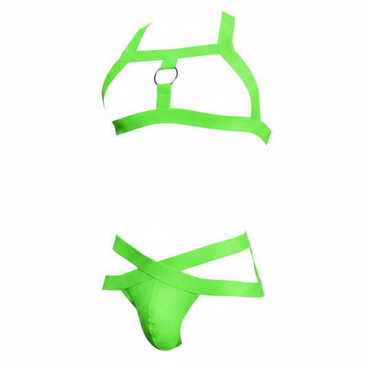 Body Harness & Jockstrap Set – 5 Colours | M–2XL | Nylon