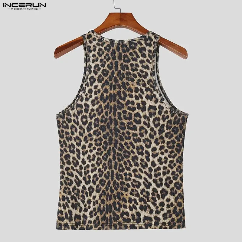 Incerun Luipaardprint Tanktop