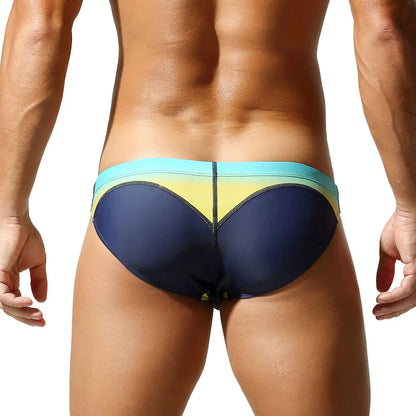 Gradient Swim Brief – 4 Colours | M–2XL | Polyester & Spandex