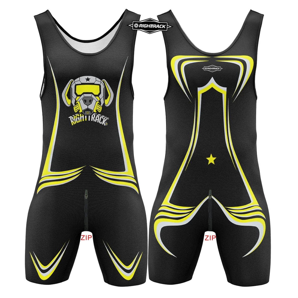 Dogs Play Singlet Bodysuit – 10 Colours | XS–5XL | Polyester