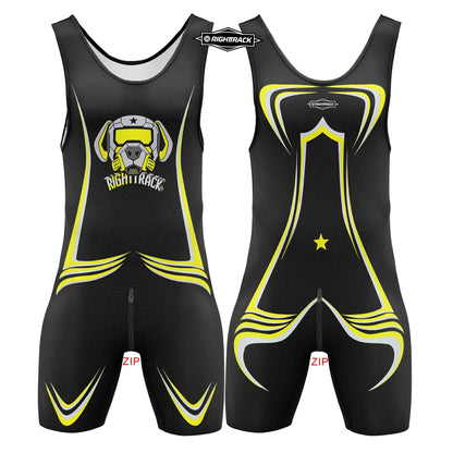 Dogs Play Singlet Bodysuit – 10 Colours | XS–5XL | Polyester