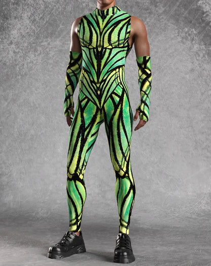 Festival Jumpsuit with Matching Arm Pieces – 4 Bold Designs | S–4XL