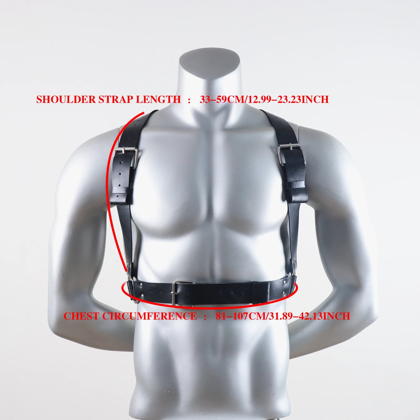 Faux Leather Shoulder Harness – Bold Statement Accessory | One Size