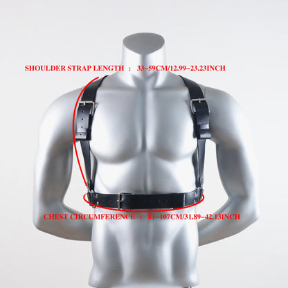Faux Leather Shoulder Harness – Bold Statement Accessory | One Size