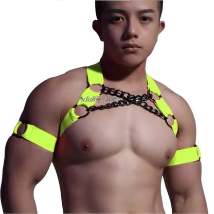 Pineapple-Wear Handcrafted Elastic Chain Harness | 7 Colours | One Size