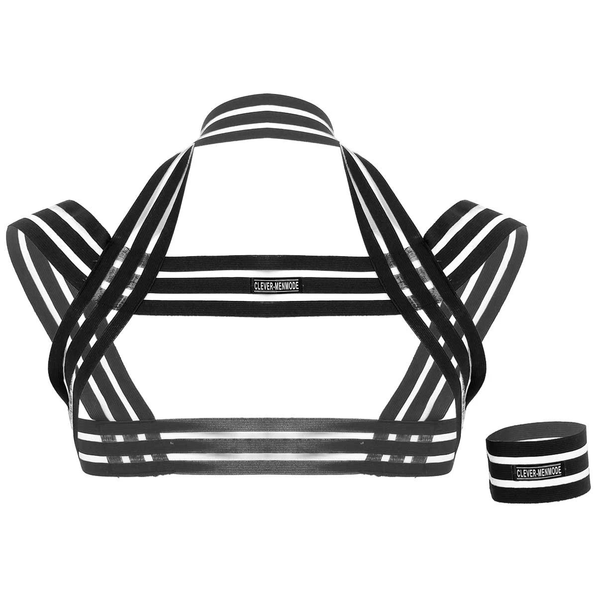Cross Strap Body Harness with Bracelet
