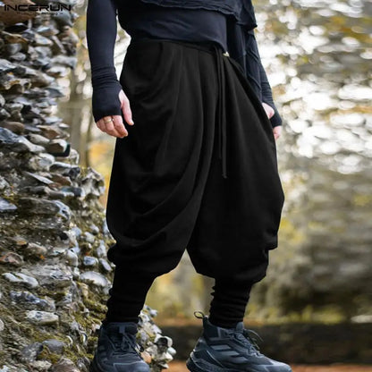 Solid Colour Harem Pants | Drawstring | 3 Colours | S–5XL