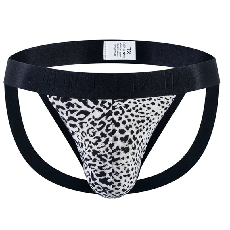 Snakeskin & Leopard Print Jockstrap – 4 Colours | M–2XL | Polyester & Mesh