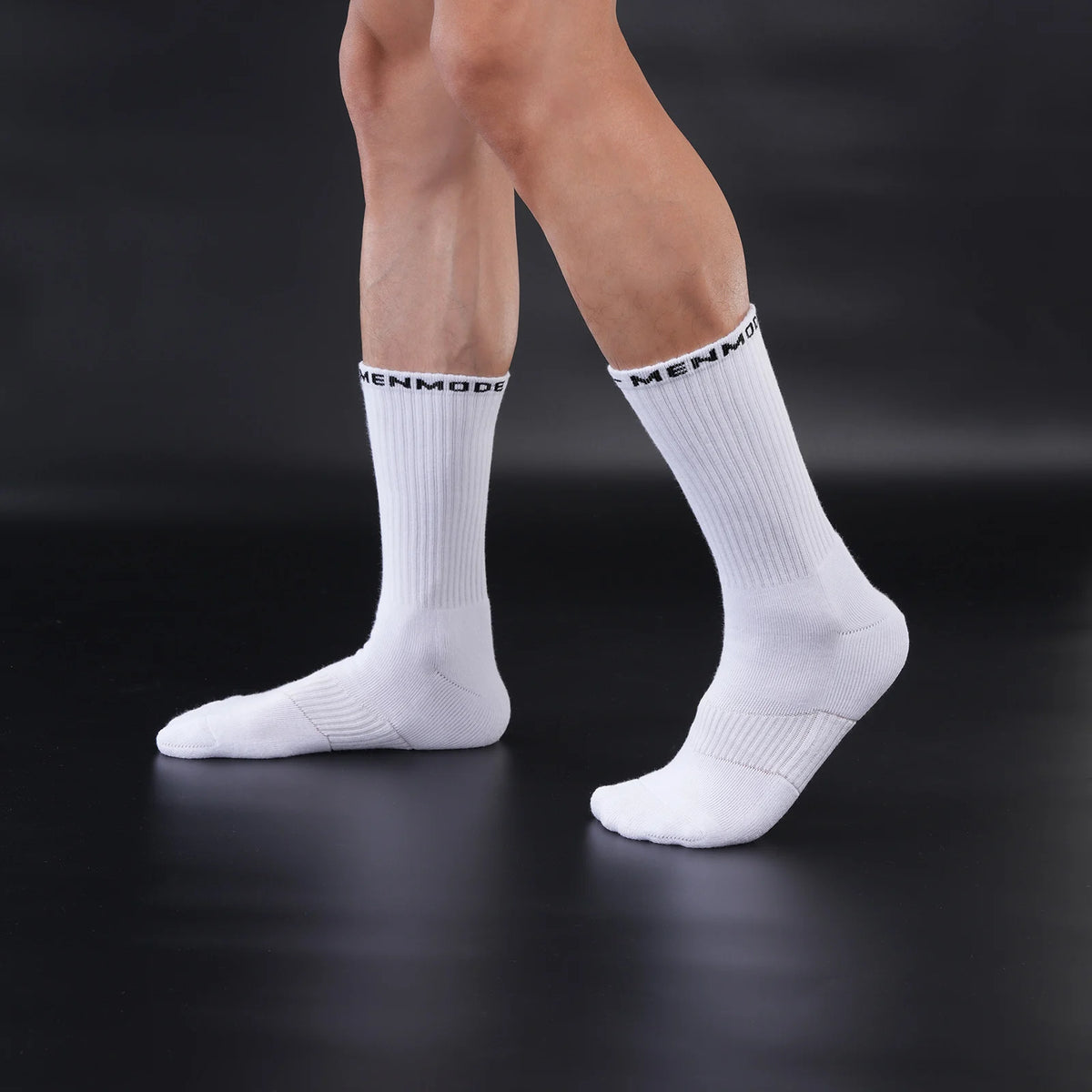 Terry Cushion Crew Socks – White | One Size | Cotton, Polyester & Spandex