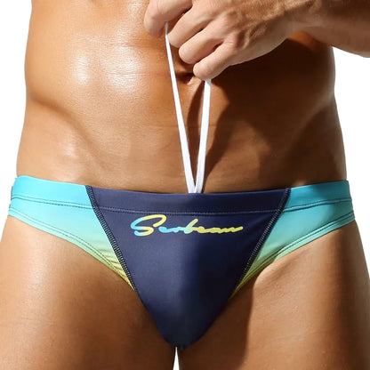 Gradient Swim Brief – 4 Colours | M–2XL | Polyester & Spandex