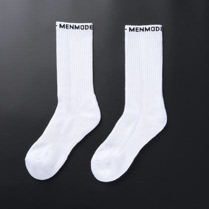 Terry Cushion Crew Socks – White | One Size | Cotton, Polyester & Spandex
