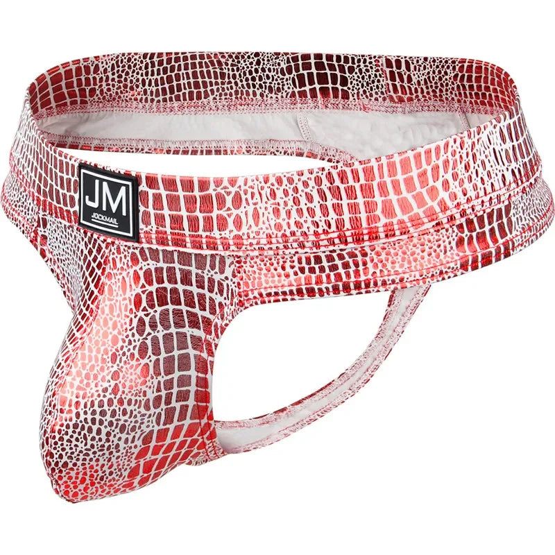 PU Leather U-Pouch Brief – 5 Colours | M–XL | Polyamide & Elastane