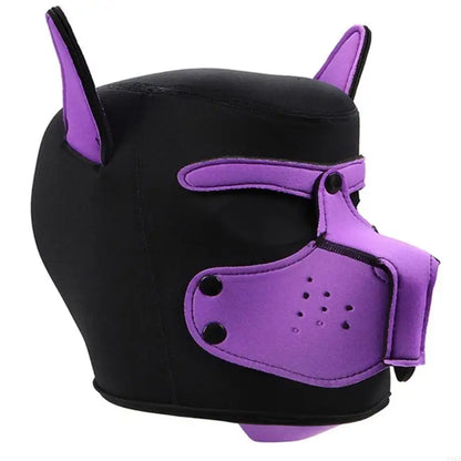 Dog Hood Mask | Full Head | 6 Colours | Cosplay & Fetish