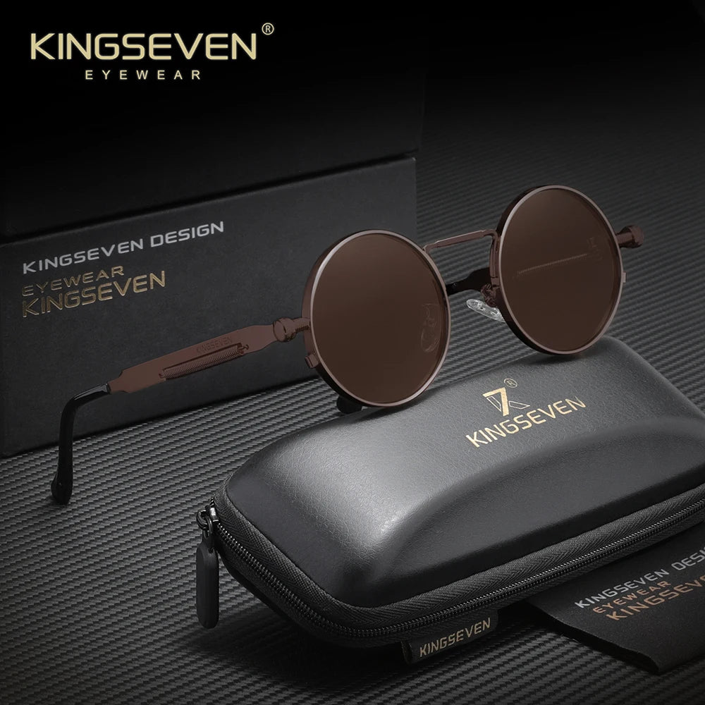 Polarised Round Punk Sunglasses – 10 Colours | One Size | Alloy & TAC