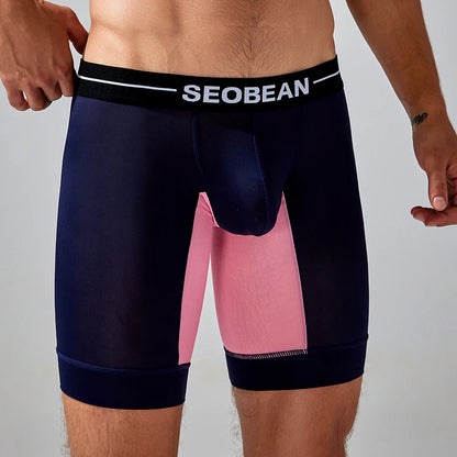 Long Boxer Brief – 4 Colours | M–2XL | Polyester & Lycra