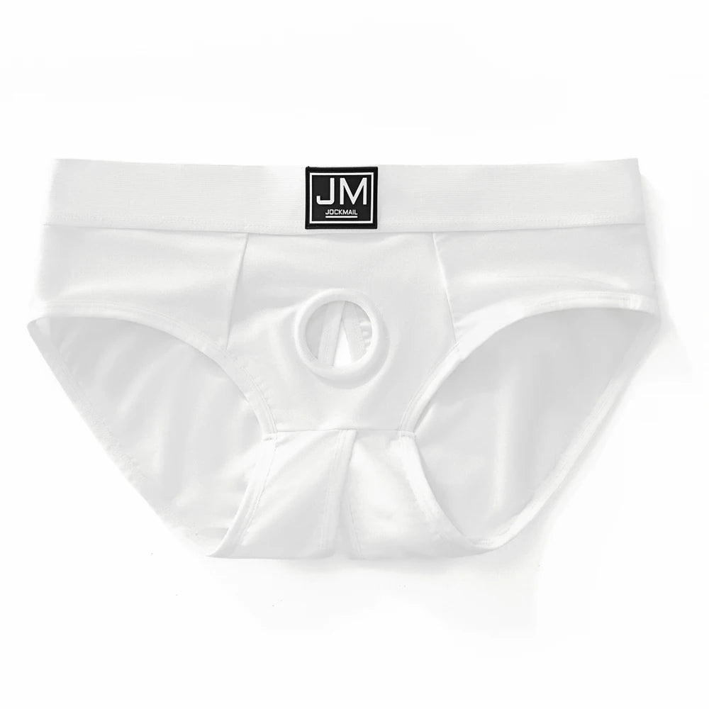 Strapless Hollow-Out Pouch Brief – 3 Colours | S–XL | Nylon & Spandex