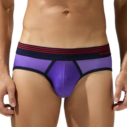 Gradient Low-Rise Briefs – 4 Colours | M–2XL | Polyester & Elastane