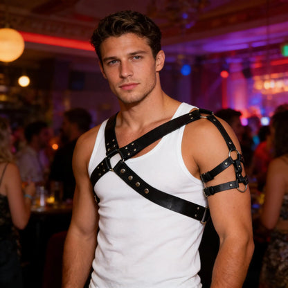 Body Harness with Upper Arm Straps – Full Body Bold Statement Harness | Adjustable