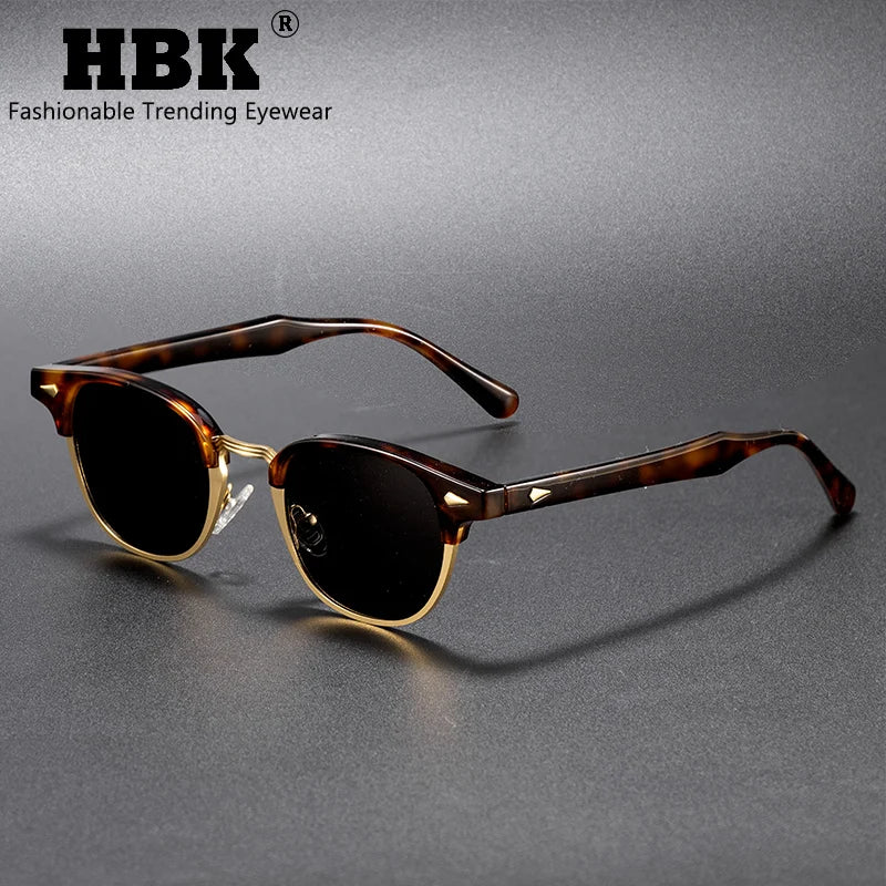 Semi-Frameless Round Sunglasses – 5 Colours | One Size | Metal & Plastic