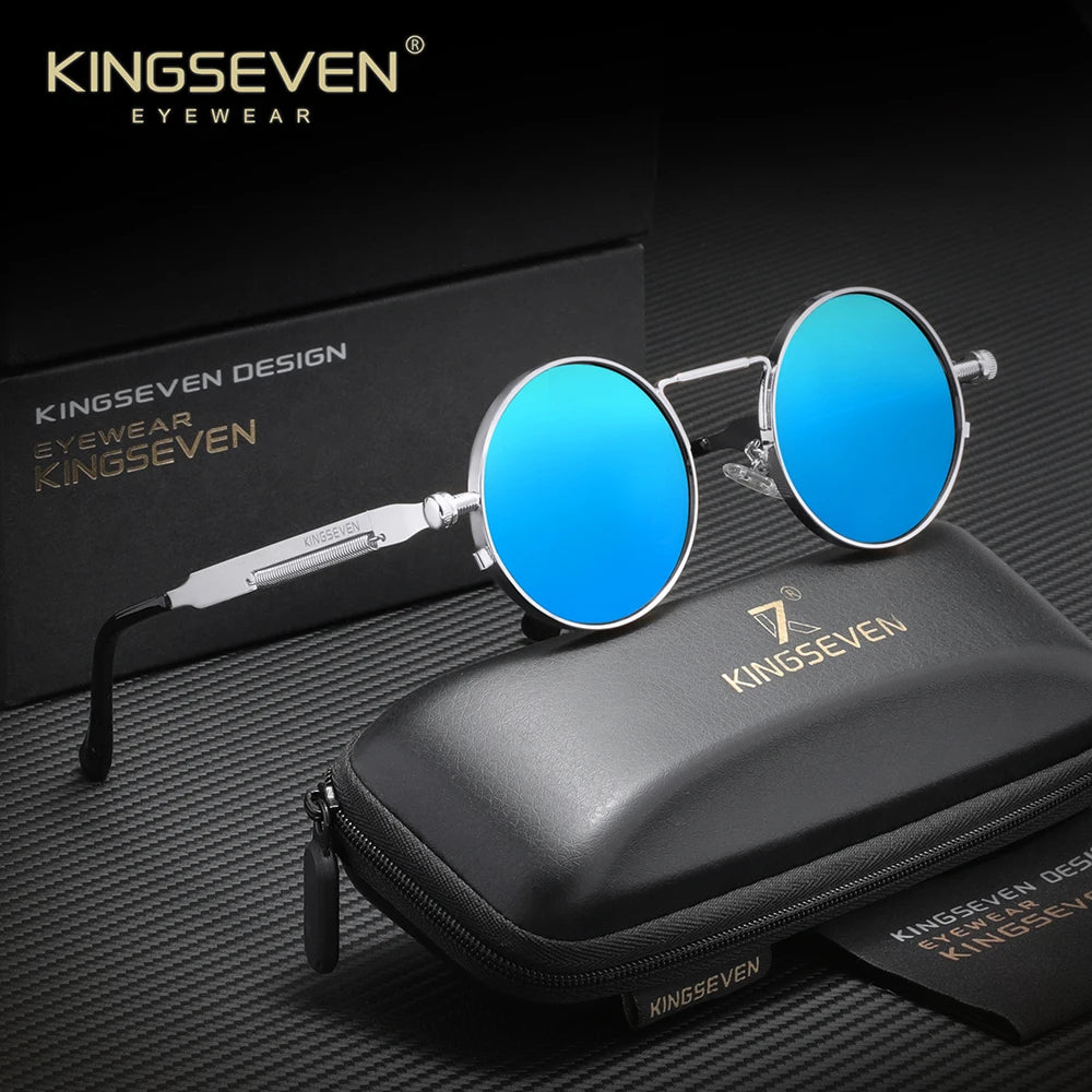 Polarised Round Punk Sunglasses – 10 Colours | One Size | Alloy & TAC