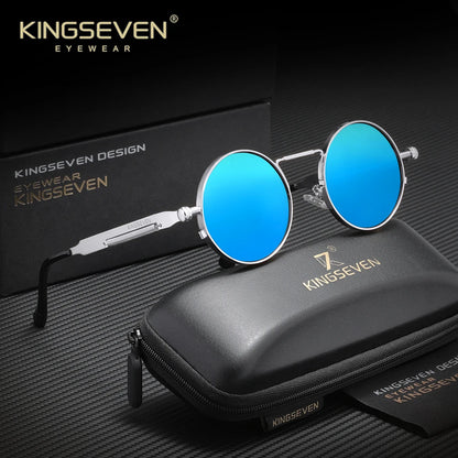 Polarised Round Punk Sunglasses – 10 Colours | One Size | Alloy & TAC
