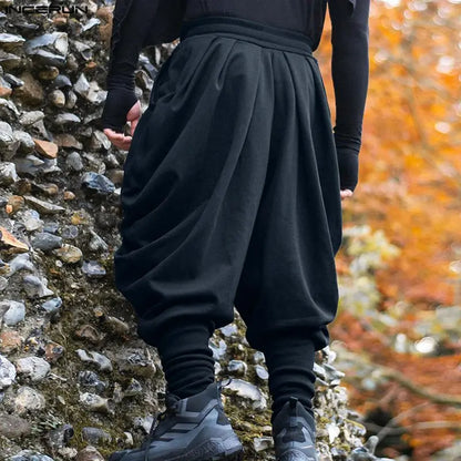 Solid Colour Harem Pants | Drawstring | 3 Colours | S–5XL