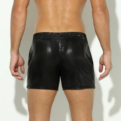Shiny Faux Leather Shorts – 3 Colours | S–XL | Polyester