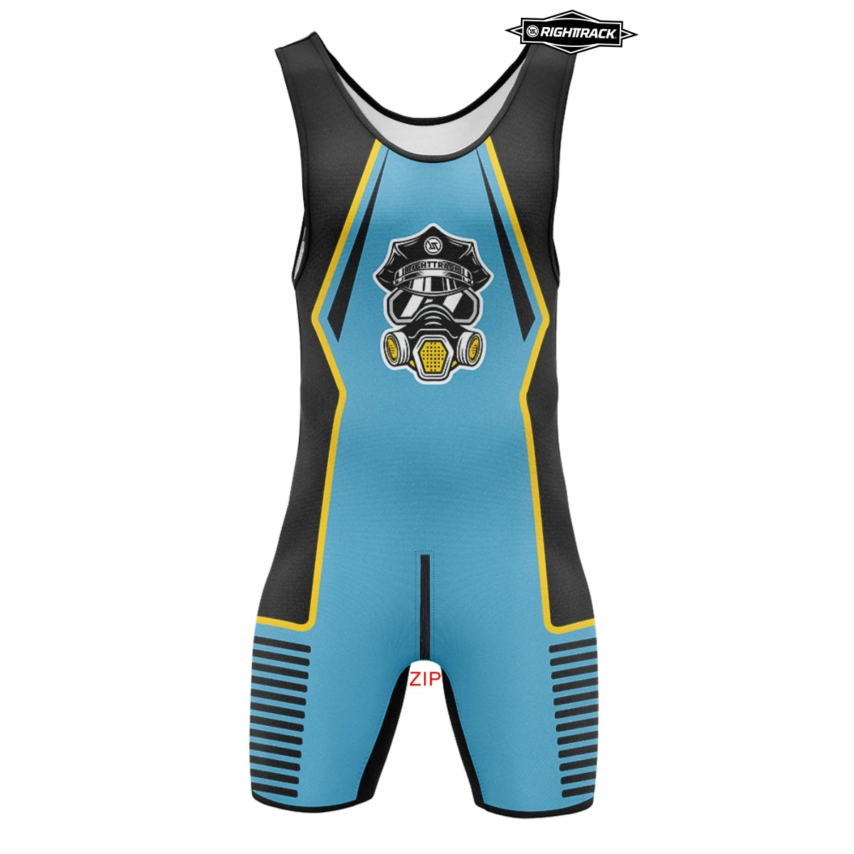 Zipper Singlet Bodysuit – 11 Colours | S–5XL | Polyester