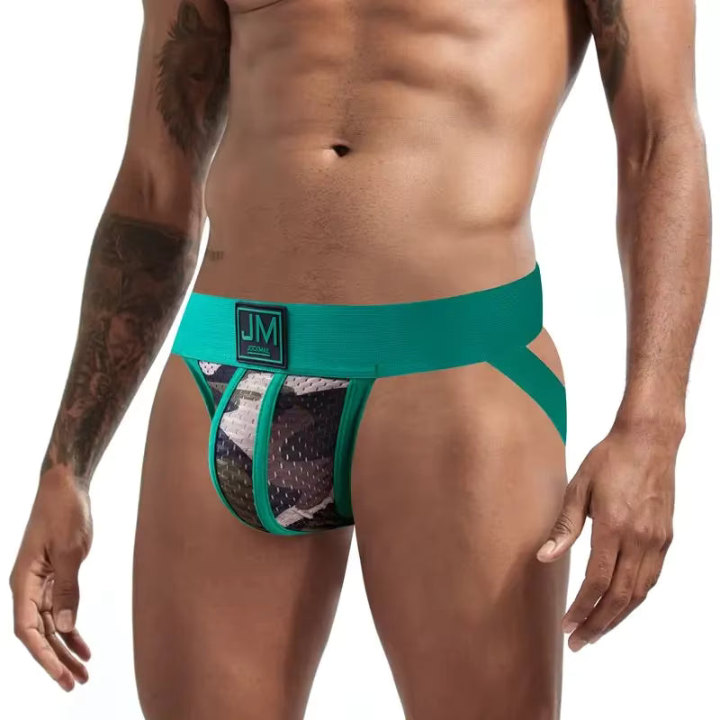 Camo Mesh Jockstrap – 6 Colours | M–2XL | Polyester & Lycra