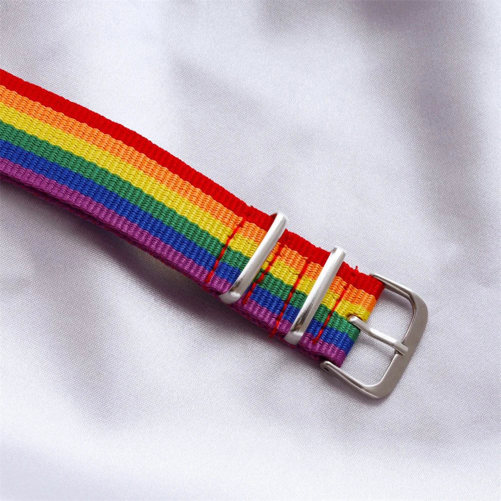 Rainbow Pride Bracelet – Adjustable | Nylon | Unisex