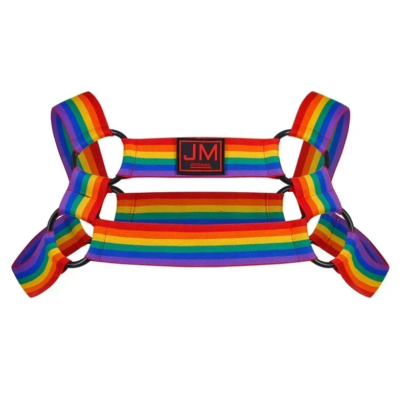Jockmail Rainbow Body Harness | 2 Styles | One Size