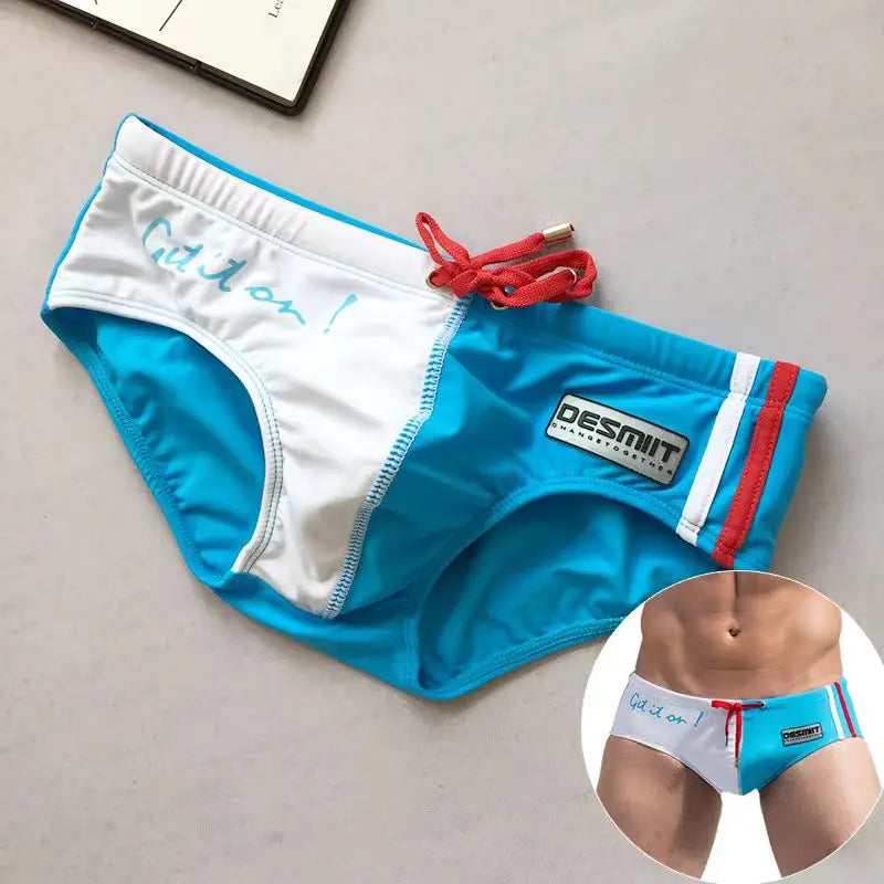 Colour Block Swim Brief – 4 Colours | M–2XL | Polyester & Elastane