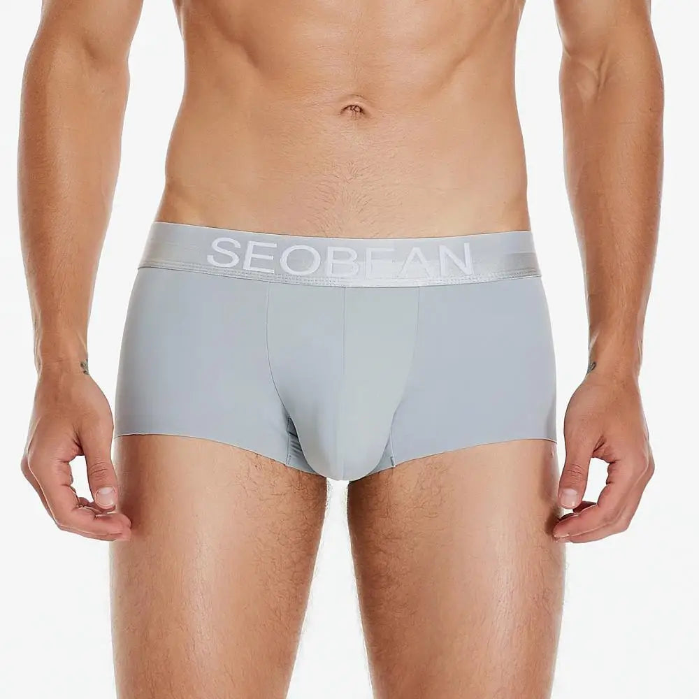 Ice Silk Boxer Shorts – 6 Colours | M–2XL | Nylon & Spandex