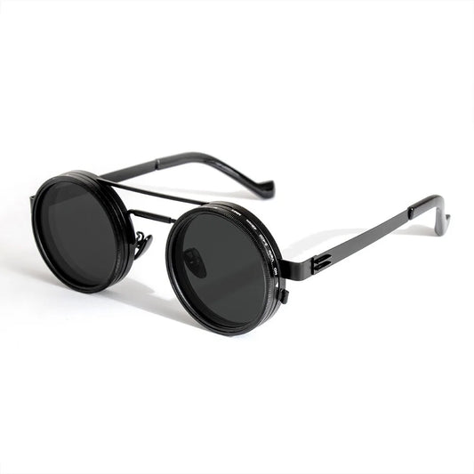 ND2-400 Adjustable Dimming Sunglasses – Black, Silver & Gold | One Size | Polarized & UV400